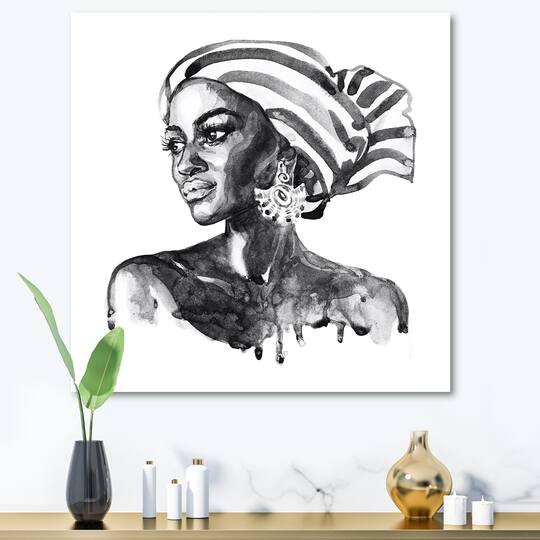 Designart - Portrait of African American Woman XII